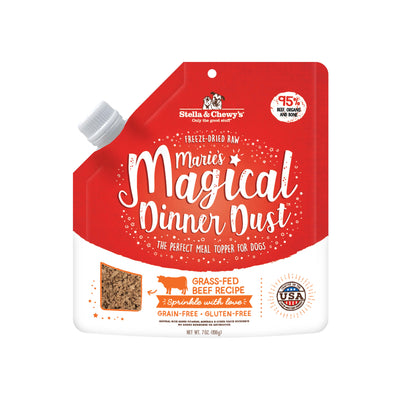 Stella & Chewy's Marie's Magical Dinner Dust Grass-Fed Beef Freeze Dried Dog Food Topper 7oz