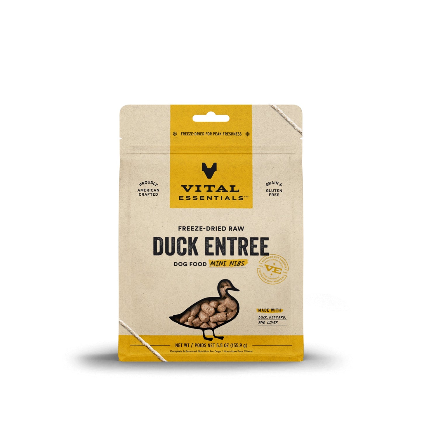 [Bundle Deal] Vital Essentials Mini Nibs Duck Entree Freeze Dried Raw Dog Food (2 sizes)