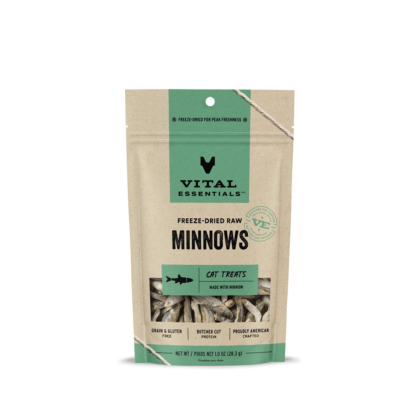 Vital Essentials Freeze Dried Raw Minnows Cat Treats 1oz