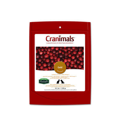 Cranimals Gold Urinary Tract Pet Supplement For Cats & Dogs 120g