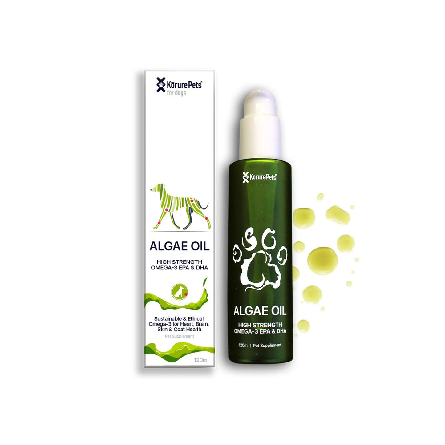 Korure Pets 100% Algae Oil for Dogs 120ml