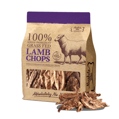 Absolute Bites Air Dried Lamb Chops Dog Treats (2 sizes)