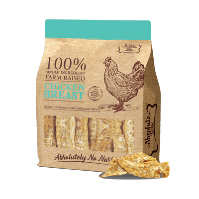 Absolute Bites Air Dried Chicken Breast Dog & Cat Treats (2 sizes)