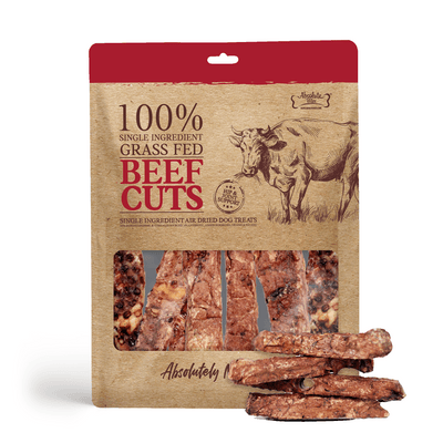 Absolute Bites Air Dried Beef Cuts Dog Treats 50g (Small Bag)