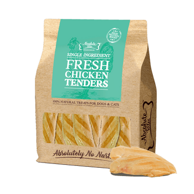 Absolute Bites Fresh Cut Chicken Tenders Dog & Cat Treats (Large Bag)