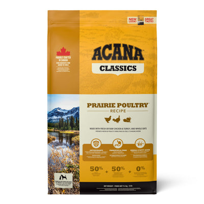 [EXTRA 10% OFF] ACANA Classics Prairie Poultry Dry Dog Food (2 Sizes)