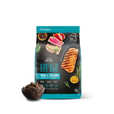 [Pet Expo Deal + FREE Wipes] Absolute Holistic Kibbles in the Bag Tuna & Salmon Regular Bites Dry Dog Food (2 Sizes)