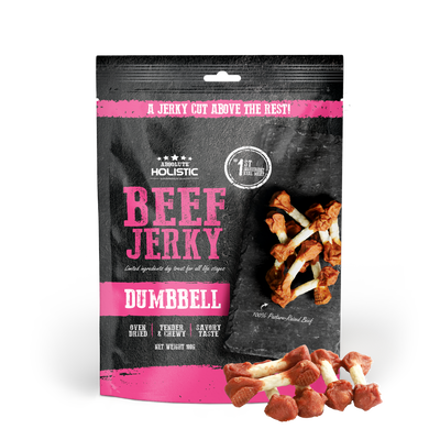 [Up to EXTRA 10% OFF] Absolute Holistic Grain-Free Beef Dumbell Jerky Treat for Dogs 100g