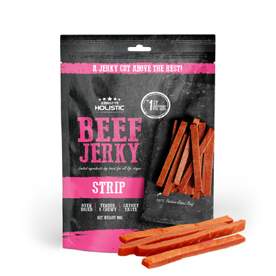 [Up to EXTRA 10% OFF] Absolute Holistic Grain-Free Beef Strip Jerky Treat for Dogs 100g