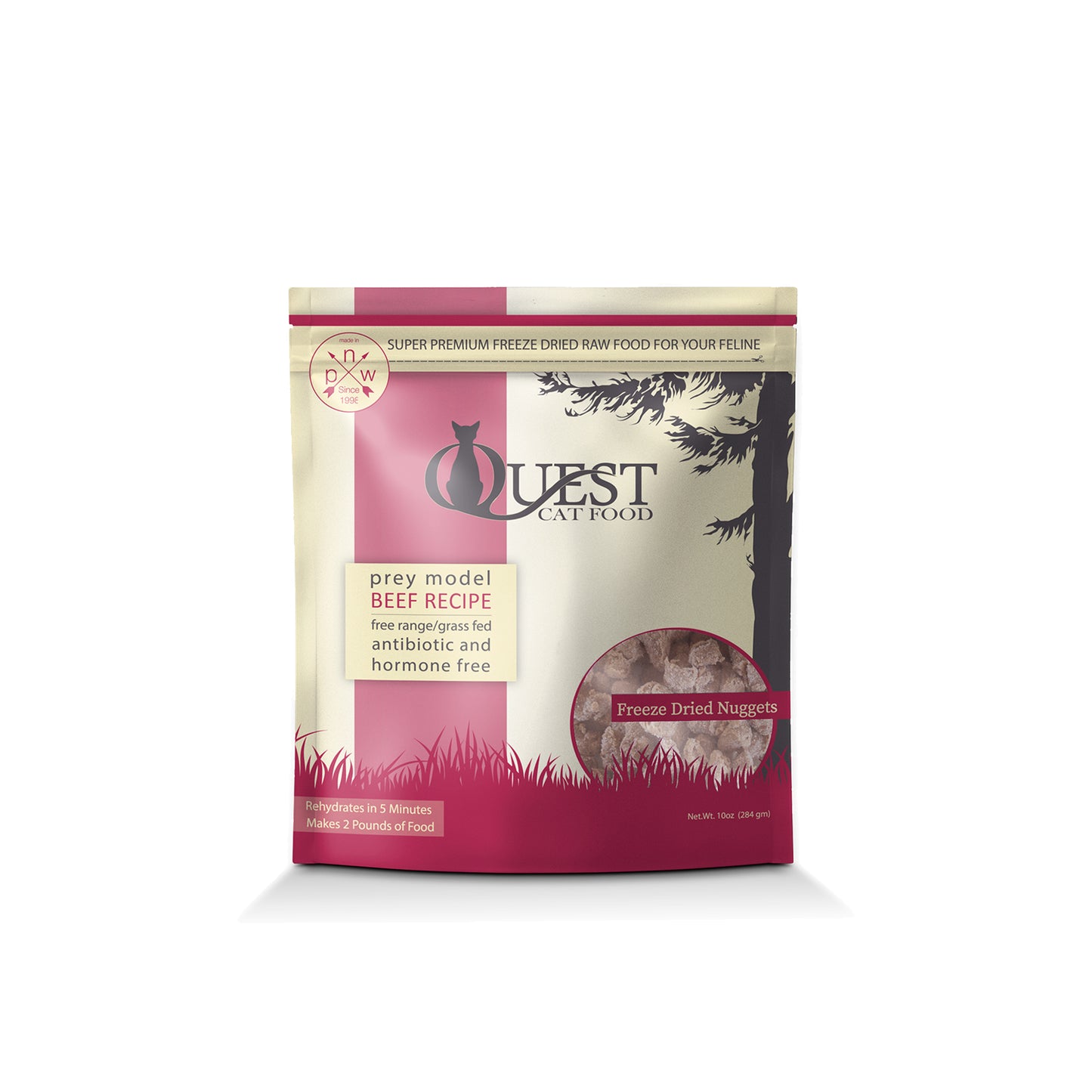 [Bundle Deal] Quest Cat Food Freeze Dried Bite Size Nuggets Beef Cat Food 10oz