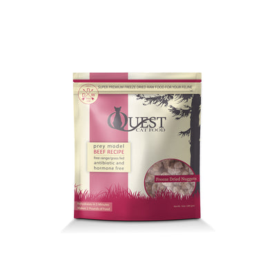 [Bundle Deal] Quest Cat Food Freeze Dried Bite Size Nuggets Beef Cat Food 10oz