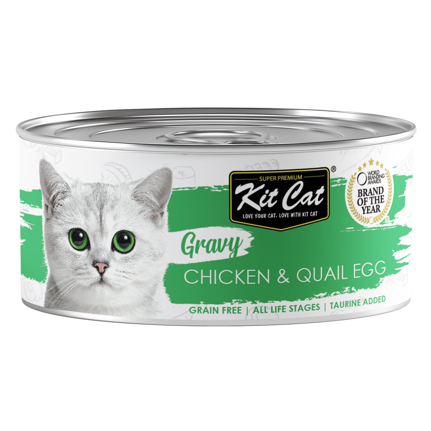 [As Low As $0.91 Each] Kit Cat Gravy Chicken & Quail Egg Wet Cat Canned Food 70g