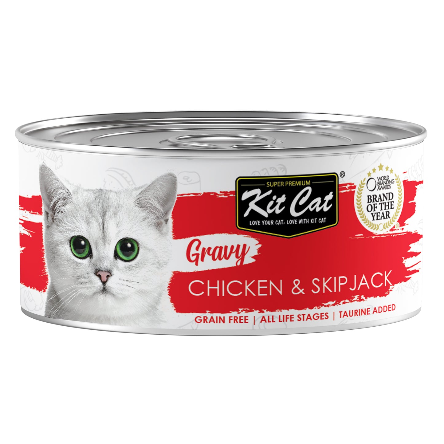 [As Low As $0.91 Each] Kit Cat Gravy Chicken & Skipjack Wet Cat Canned Food 70g