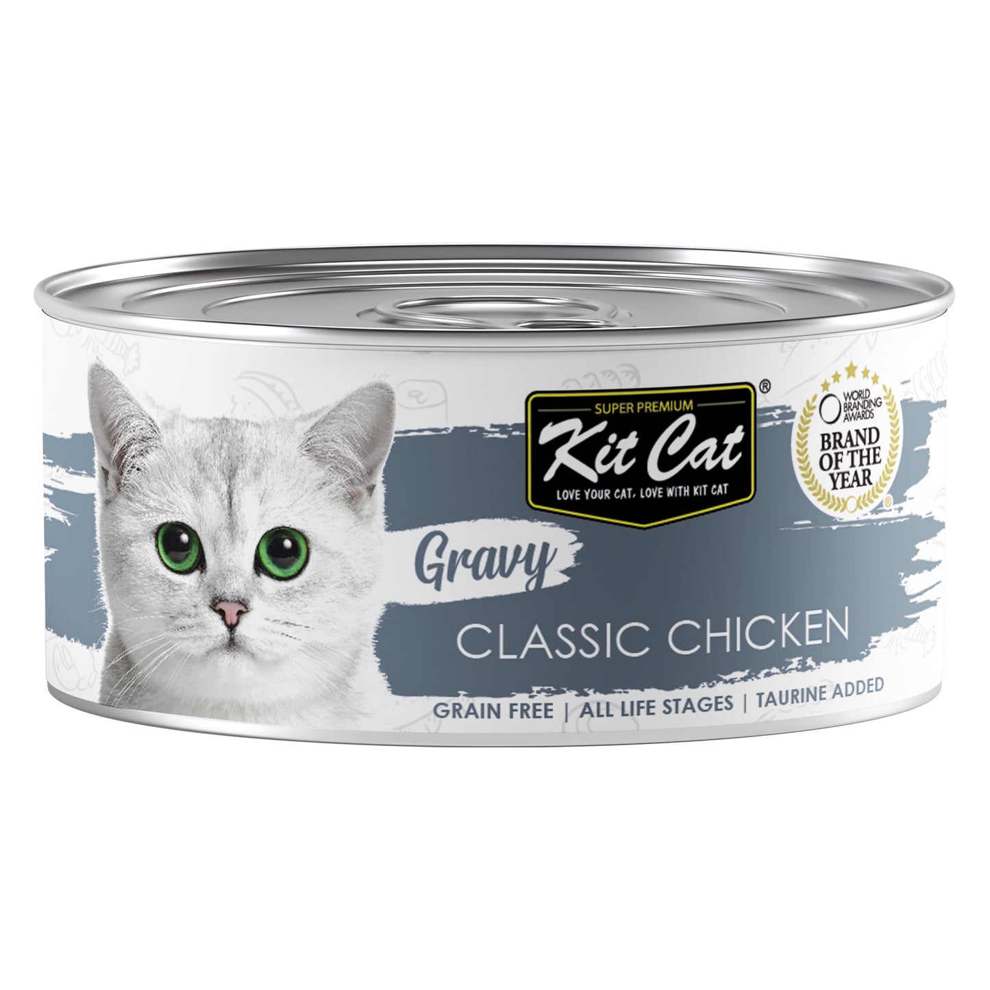[As Low As $0.91 Each] Kit Cat Gravy Classic Chicken Wet Cat Canned Food 70g