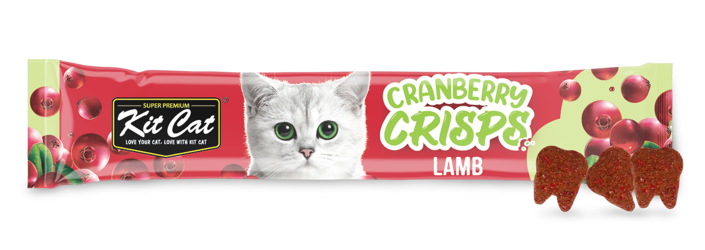 [As Low As $0.90] Kit Cat Cranberry Crisp Lamb Cat Treat 20g