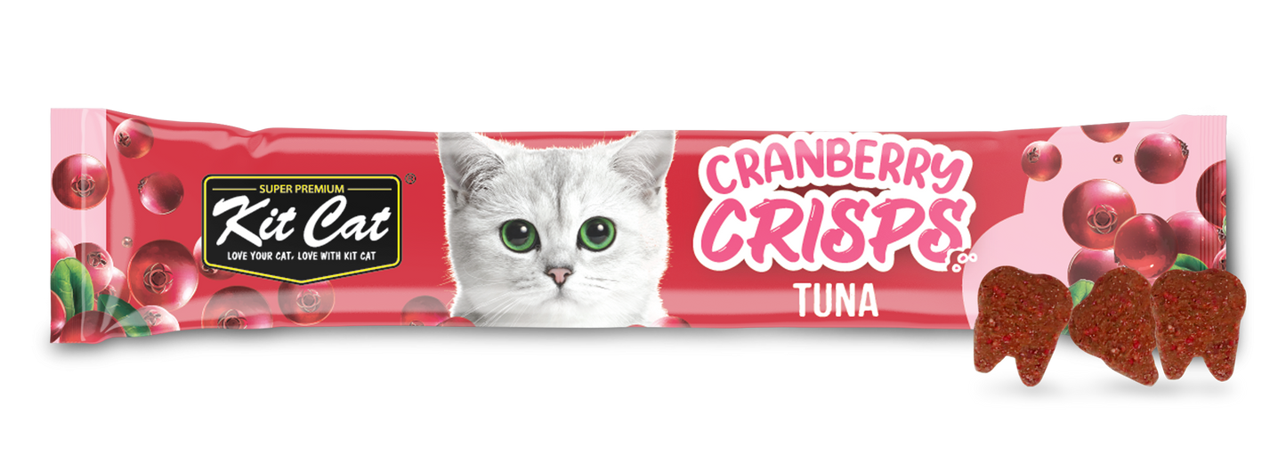 [As Low As $0.90] Kit Cat Cranberry Crisp Tuna Cat Treat 20g