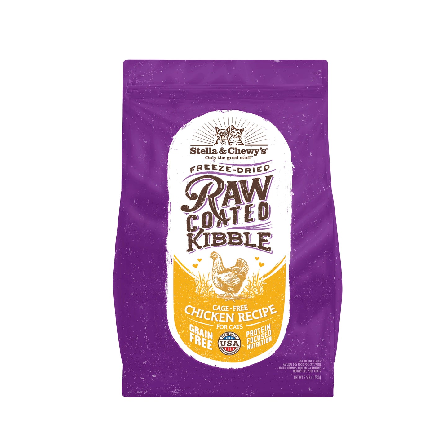 Stella & Chewy’s Freeze-Dried Raw Coated Cage-Free Chicken Dry Cat Food (2 Sizes)