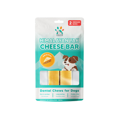 [3 for 5% Off] SingAPaw Himalayan Cheese Bar Original Dental Chew for Dogs (3 sizes)