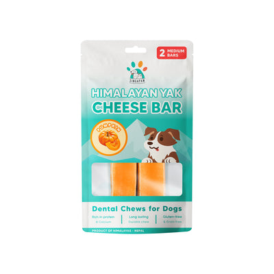[3 for 5% Off] SingAPaw Himalayan Cheese Bar Pumpkin Dental Chew for Dogs (3 sizes)
