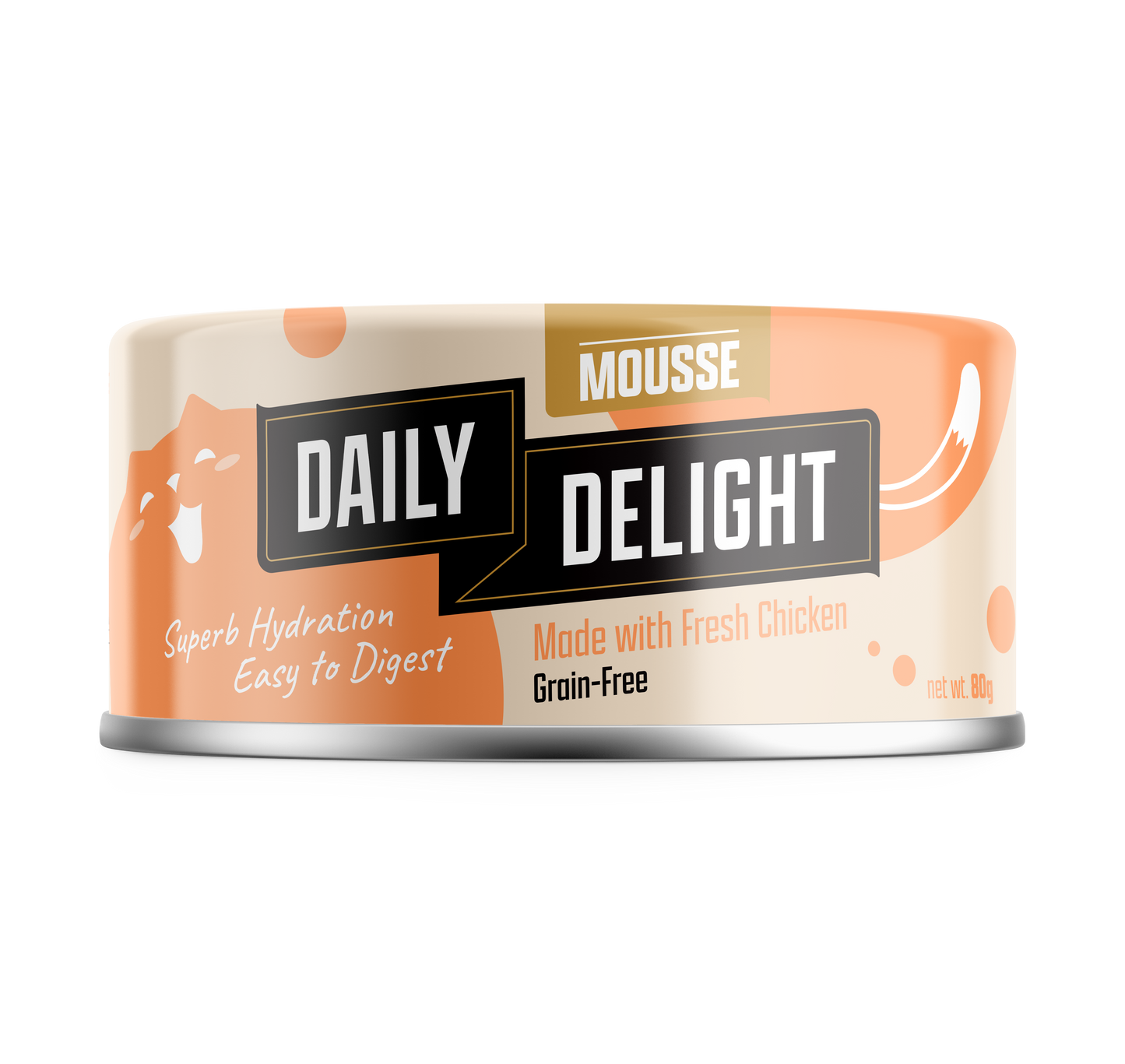 [As Low As $1.50 Each + FREE Happea Litter] Daily Delight Mousse with Chicken Cat Canned Food 80g