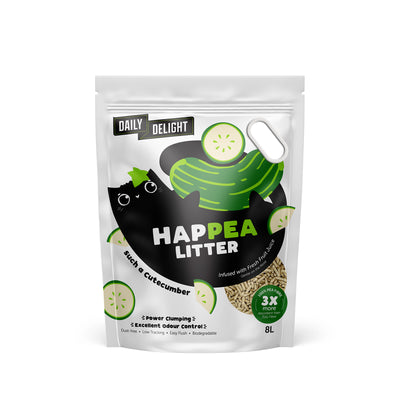 Daily Delight Happea Litter Such a Cutecumber Cucumber Scented Cat Litter 8L (Bundle of 6)