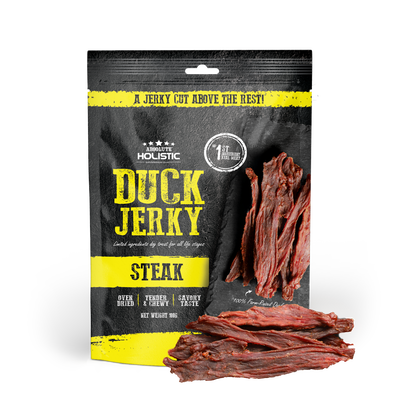 [Up to EXTRA 10% OFF] Absolute Holistic Grain-Free Duck Steak Jerky Treat for Dogs 100g