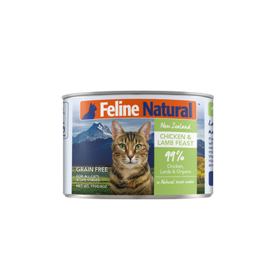 Feline Natural Chicken & Lamb Canned Cat Food 170g