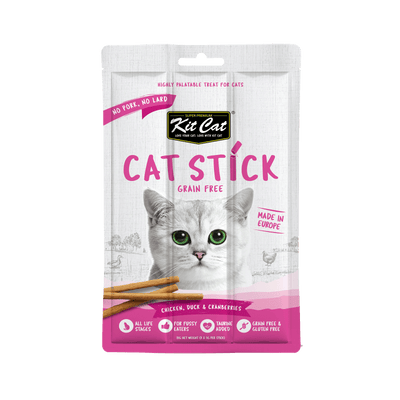 [As Low As $1.35] Kit Cat Chicken, Duck & Cranberries Cat Stick Treat 15g
