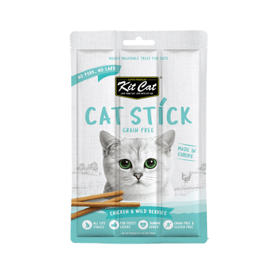 [As Low As $1.35] Kit Cat Chicken & Wild Berries Cat Stick Treat 15g