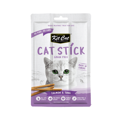 [As Low As $1.35] Kit Cat Salmon & Tuna Cat Stick Treat 15g