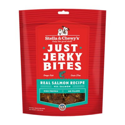 Stella & Chewy's Just Jerky Bites Salmon Grain-Free Jerky Dog Treats 6oz