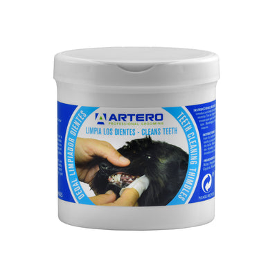 ARTERO Disposable Teeth Finger Wipes for Dogs and Cats 50pcs