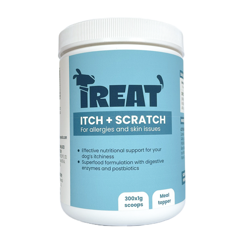 Treat Therapeutics Itch + Scratch Skin & Coat Dog Supplement 300g