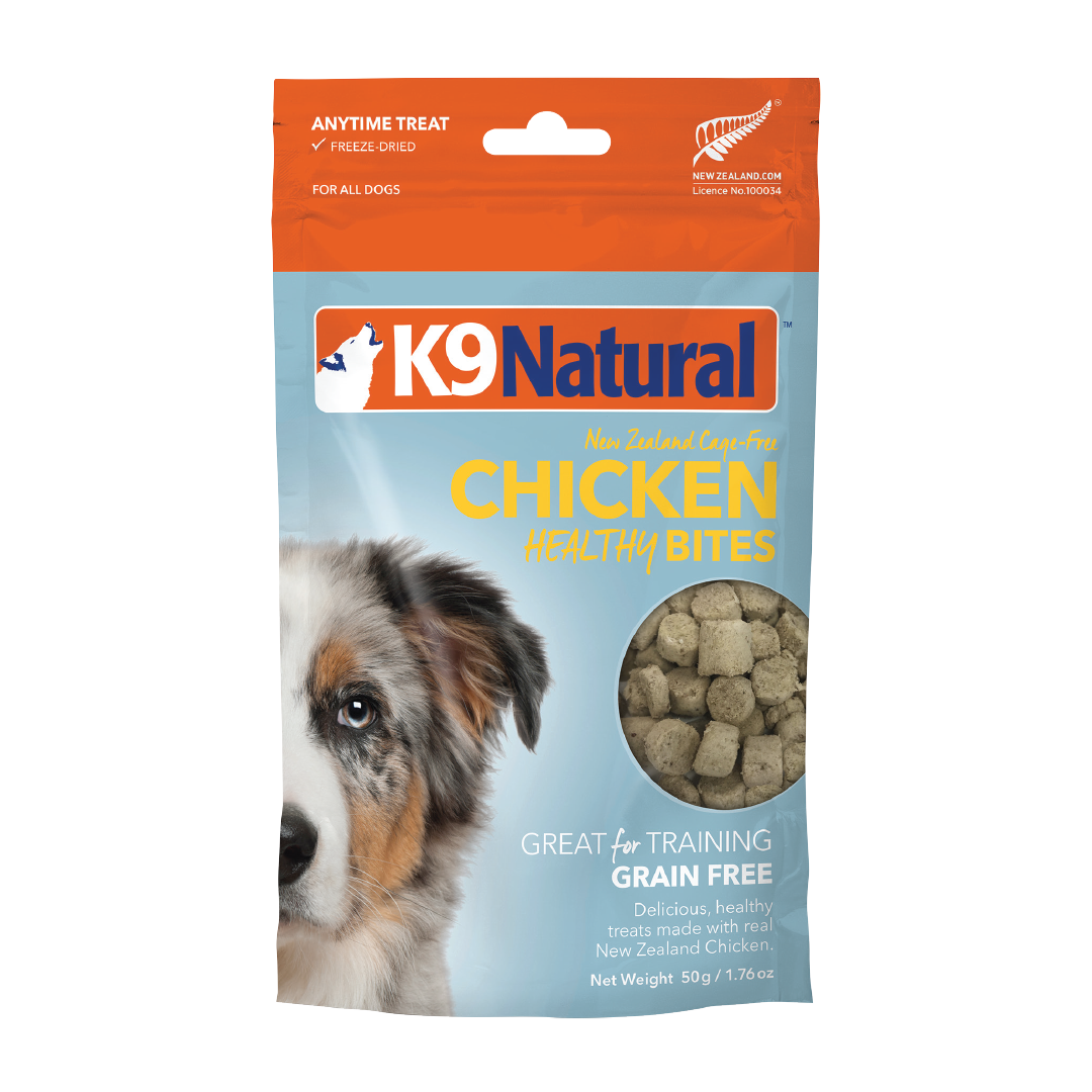 K9 Natural Freeze Dried Healthy Bites Chicken Dog Treats 50g