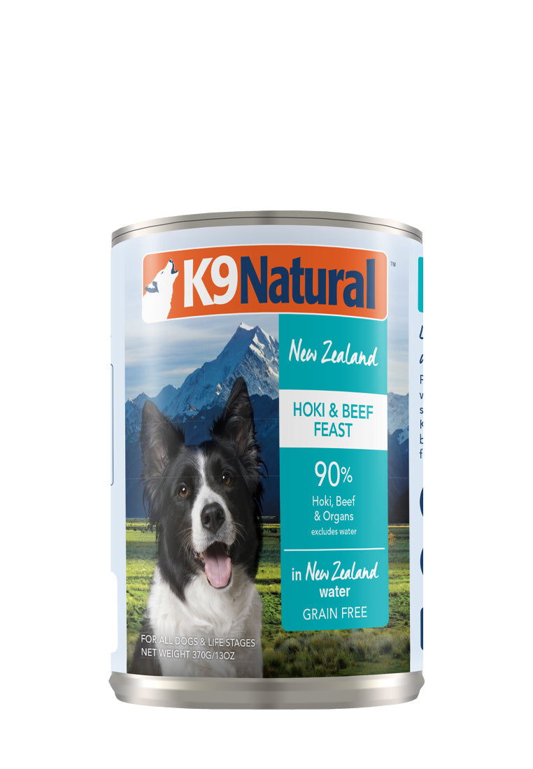 K9 Natural Hoki & Beef Canned Dog Wet Food (2 sizes)