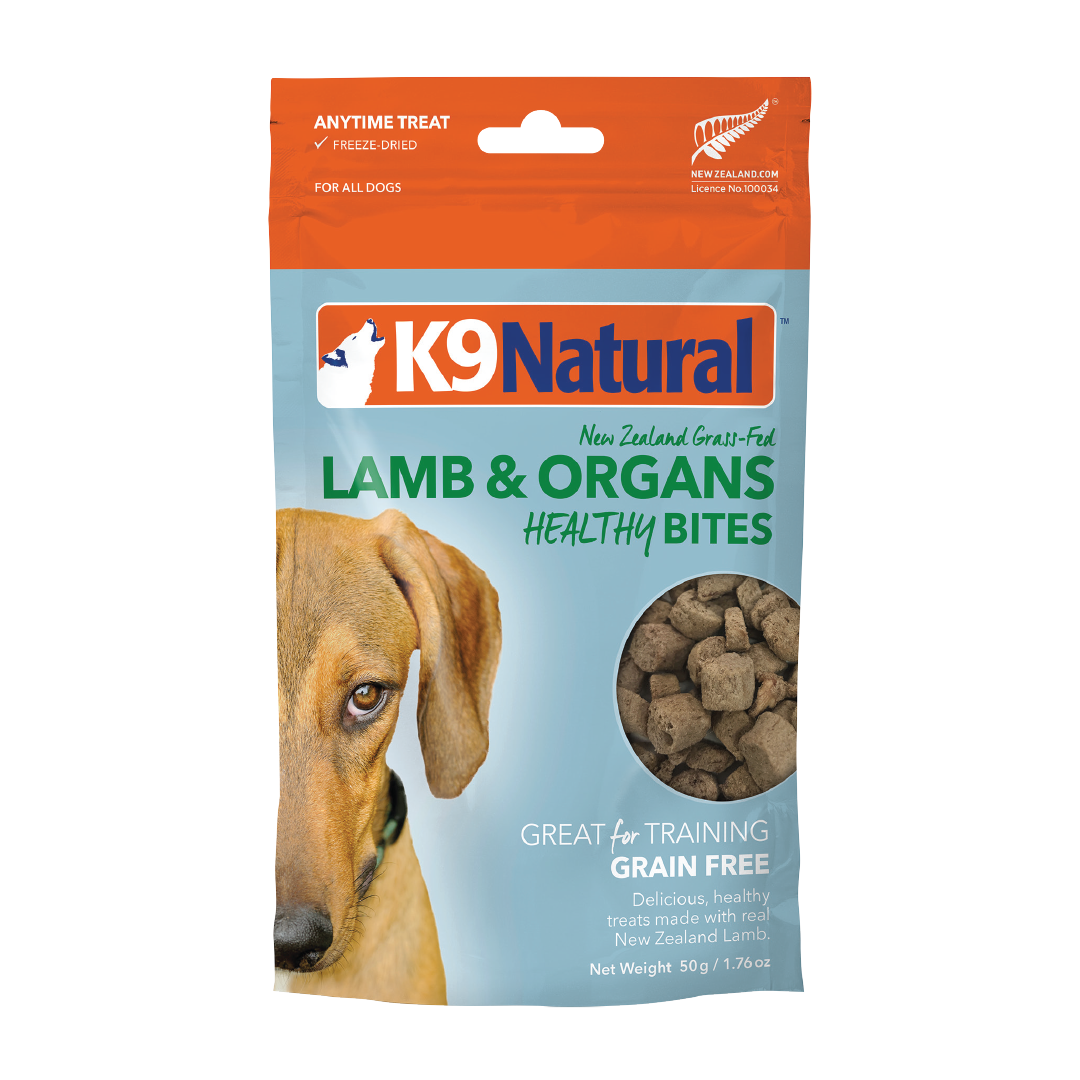 K9 Natural Freeze Dried Healthy Bites Lamb & Organs Dog Treats 50g