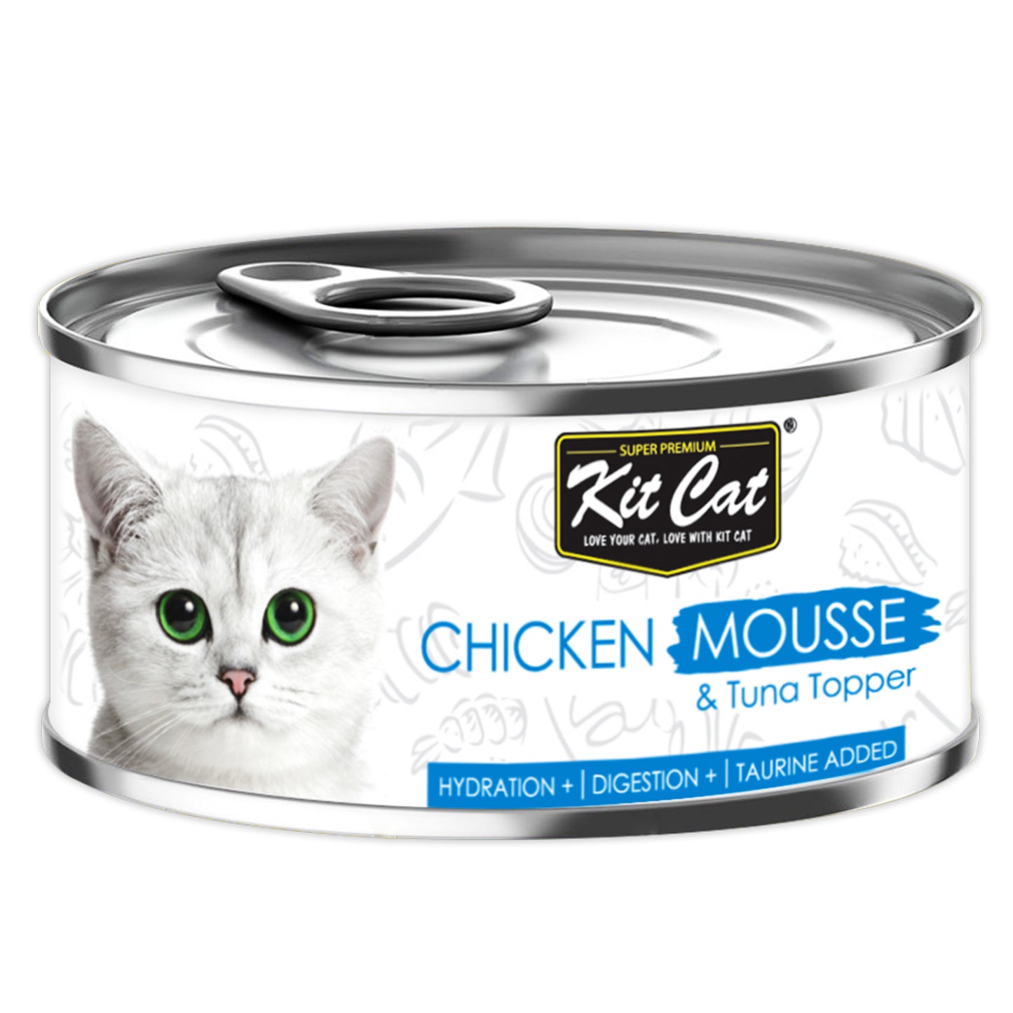 [As Low As $0.91 Each] Kit Cat Chicken Mousse with Tuna Wet Cat Canned Food 80g
