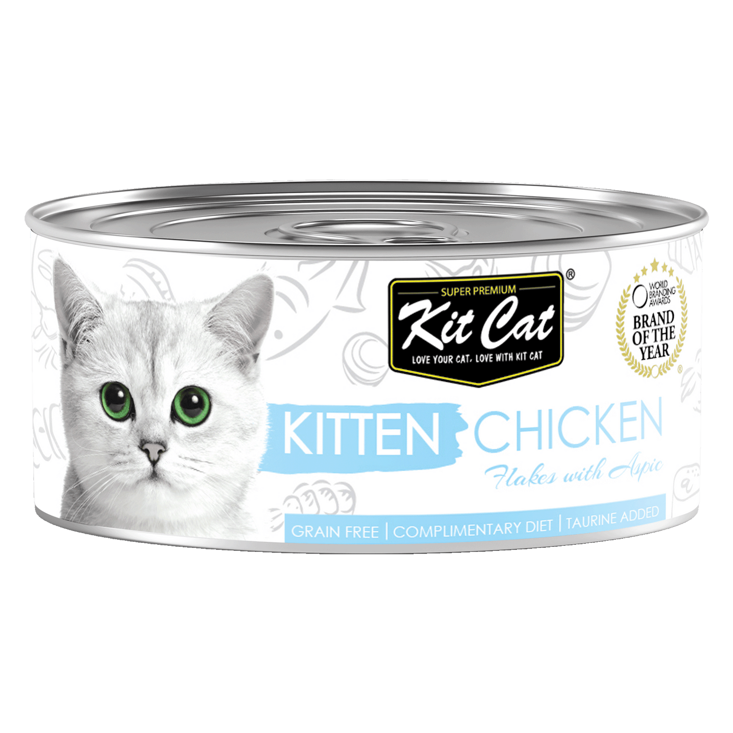 [As Low As $0.91 Each] Kit Cat Deboned Kitten Chicken Flakes Wet Cat Canned Food 80g