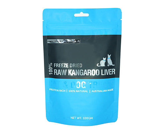 Freeze Dry Australia Freeze Dried Kangaroo Liver Cat and Dog Treats 100g