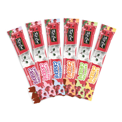 [FREE GIFT ONLY] Kit Cat Cranberry Crisp Cat Treat 20g (Variety Bundle of 6)