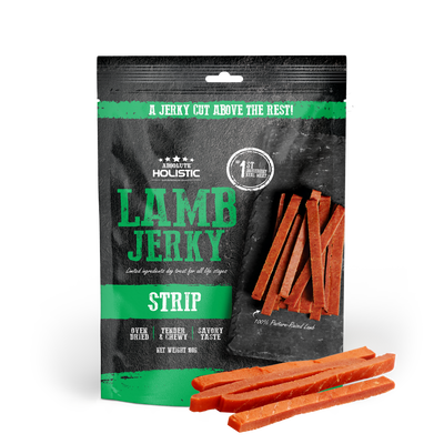 [Up to EXTRA 10% OFF] Absolute Holistic Grain-Free Lamb Loin Strip Jerky Treat for Dogs 100g