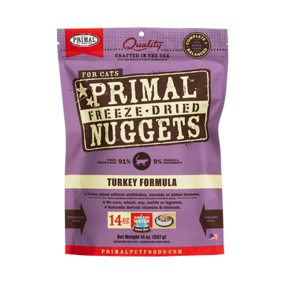 [As Low As $53 Each] Primal Freeze Dried Turkey Cat Food 14oz