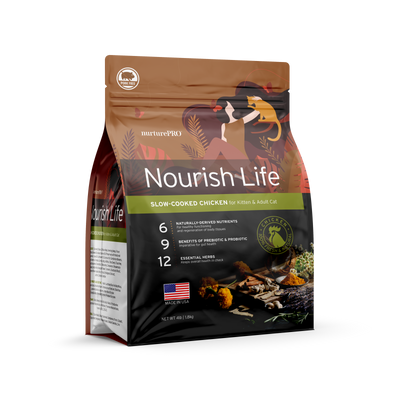 Nurture Pro Nourish Life Chicken Formula for Kitten & Adult Cat Dry Food (2 Sizes)