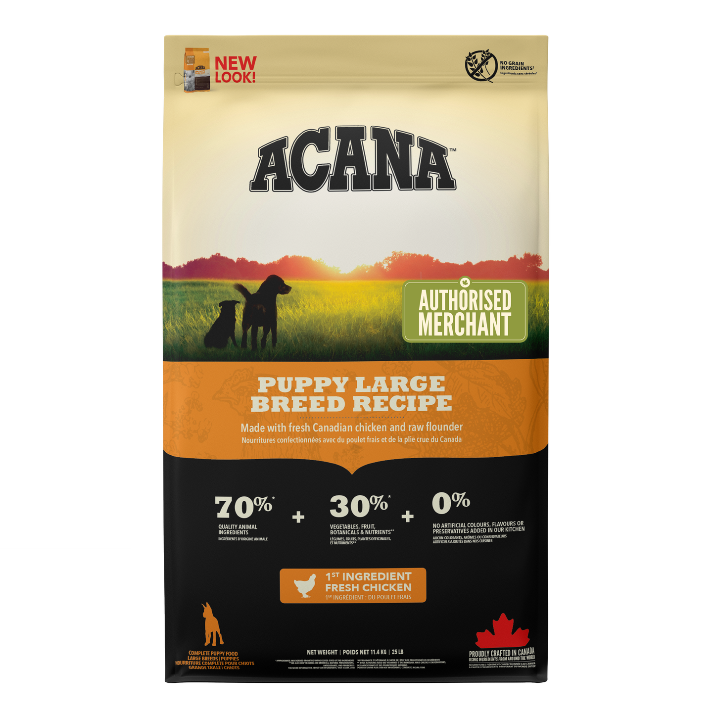 [EXTRA 10% OFF] ACANA Heritage Puppy Large Breed Dry Dog Food 11.4kg