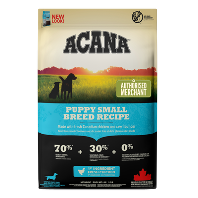 [EXTRA 10% OFF] ACANA Heritage Puppy Small Breed Dry Dog Food (2 Sizes)