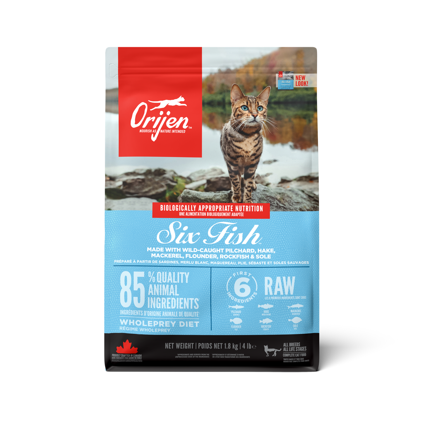 [EXTRA 5% OFF + FREE 340g of Kibbles] ORIJEN Six Fish Dry Cat Food (2 Sizes)