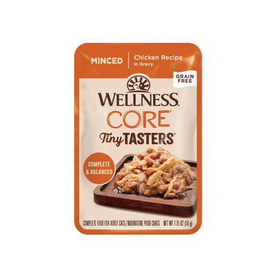 Wellness CORE Tiny Tasters Grain-Free Minced Chicken Wet Cat Food 1.75oz