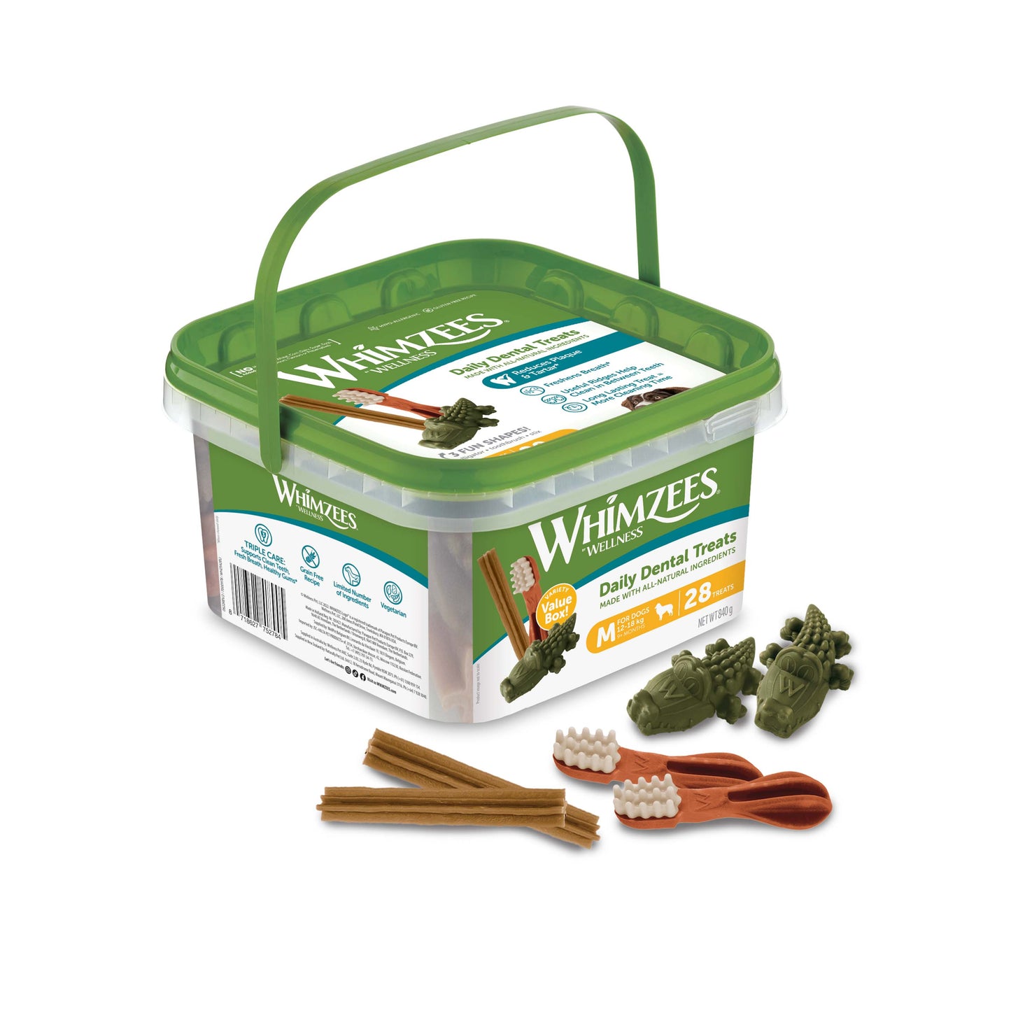 [As Low As $35 Each] WHIMZEES Variety Value Box Dog Dental Chew (3 Sizes)