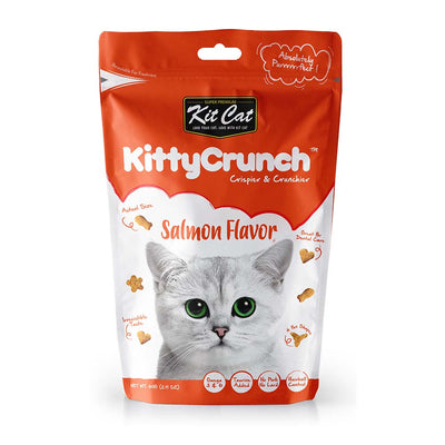 [As Low As $2.80 Each] Kit Cat Kitty Crunch Salmon Flavoured Cat Treats 60g