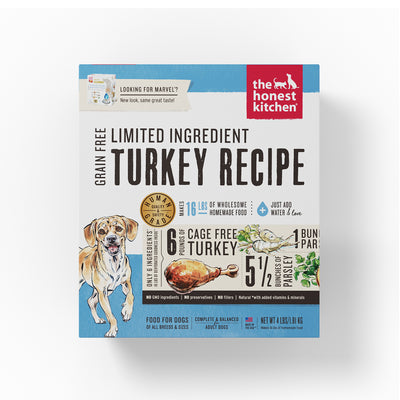 The Honest Kitchen Dehydrated Limited Ingredient Turkey Dog Food (2 sizes)